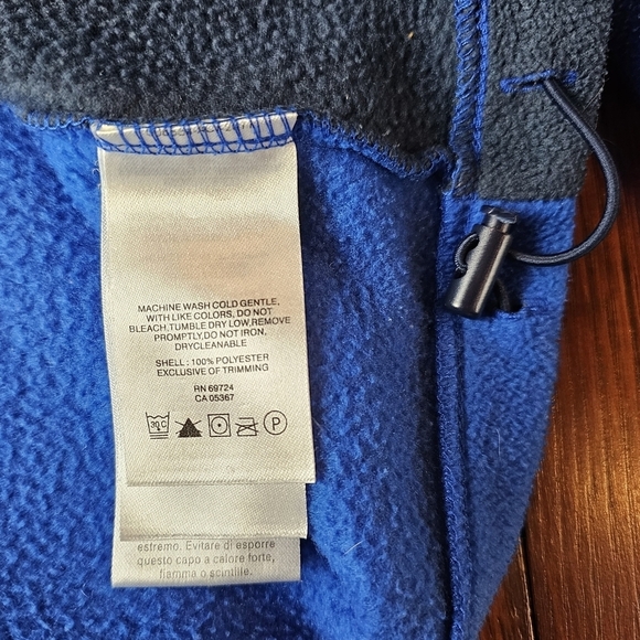 COLUMBIA Men's Full Zip Long Sleeve Fleece Blue & Black Jacket Size S - Picture 5 of 12